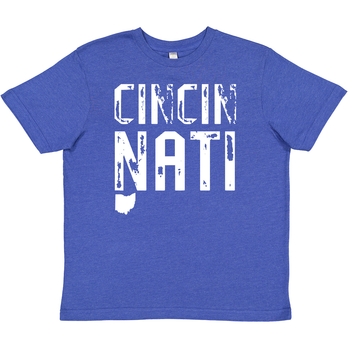 Inktastic Cincinnati, Ohio Distressed Font Youth T-Shirt State Home Southern Jc - Picture 7 of 7