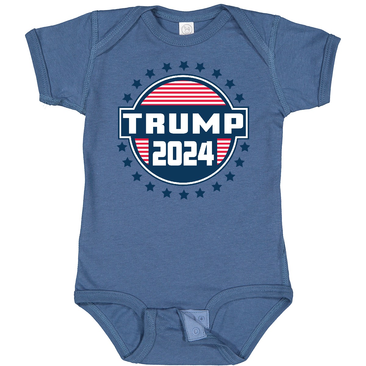 Inktastic Trump For President 2024 Badge Baby Bodysuit Politics Voting Donald - Picture 4 of 8