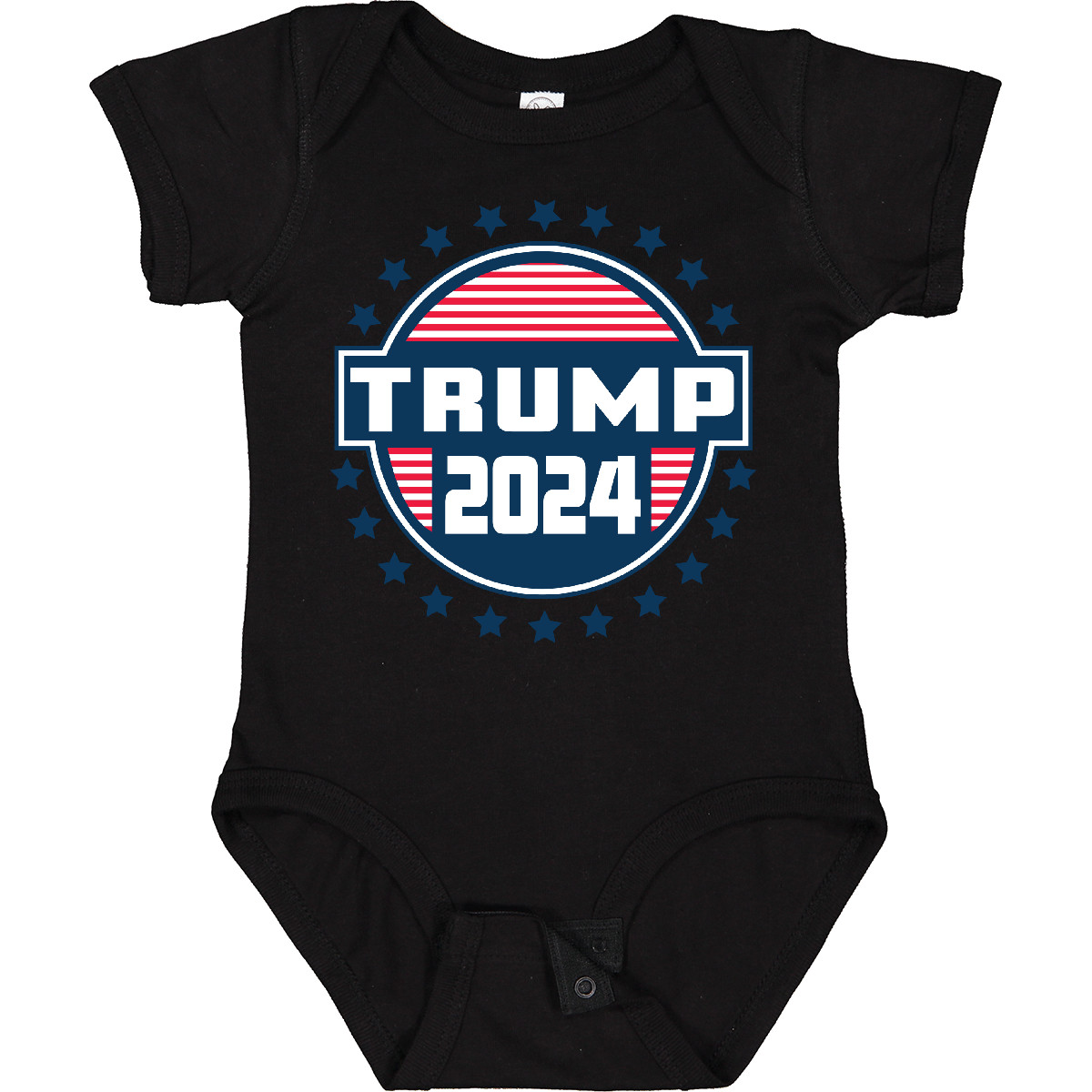 Inktastic Trump For President 2024 Badge Baby Bodysuit Politics Voting Donald - Picture 2 of 8