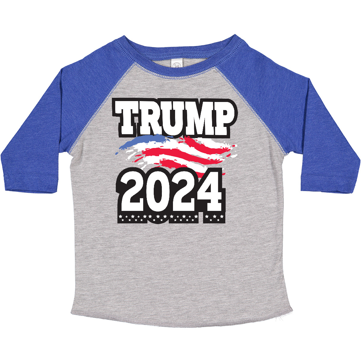 Inktastic Trump For President 2024 With Flag Toddler T-Shirt Politics Voting Go - Picture 5 of 8