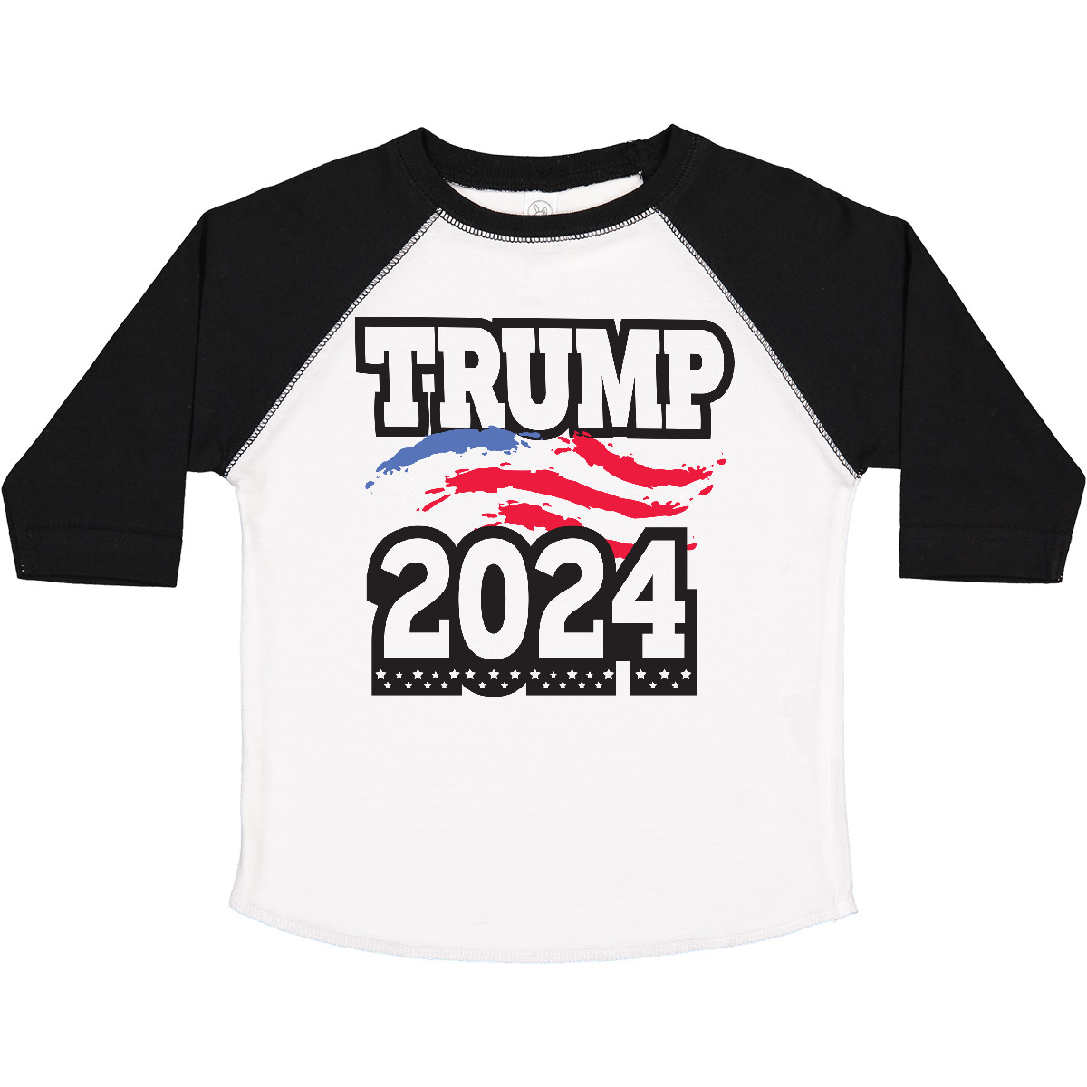 Inktastic Trump For President 2024 With Flag Toddler T-Shirt Politics Voting Go - Picture 8 of 8