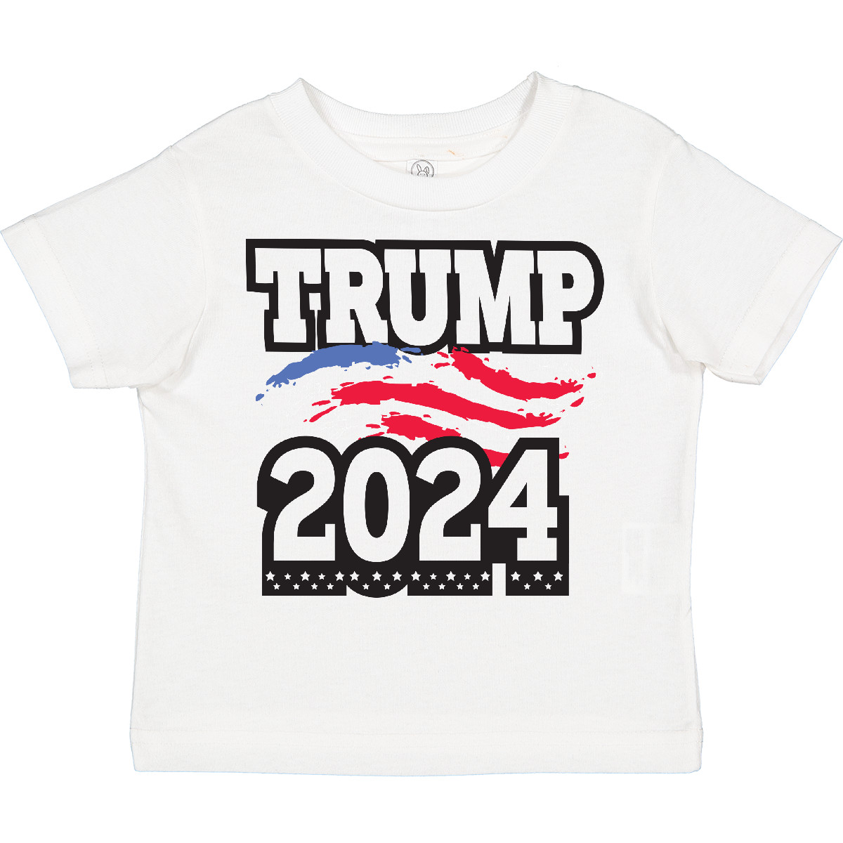 Inktastic Trump For President 2024 With Flag Toddler T-Shirt Politics Voting Go - Picture 7 of 8