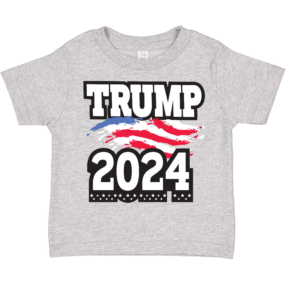 Inktastic Trump For President 2024 With Flag Toddler T-Shirt Politics Voting Go - Picture 3 of 8