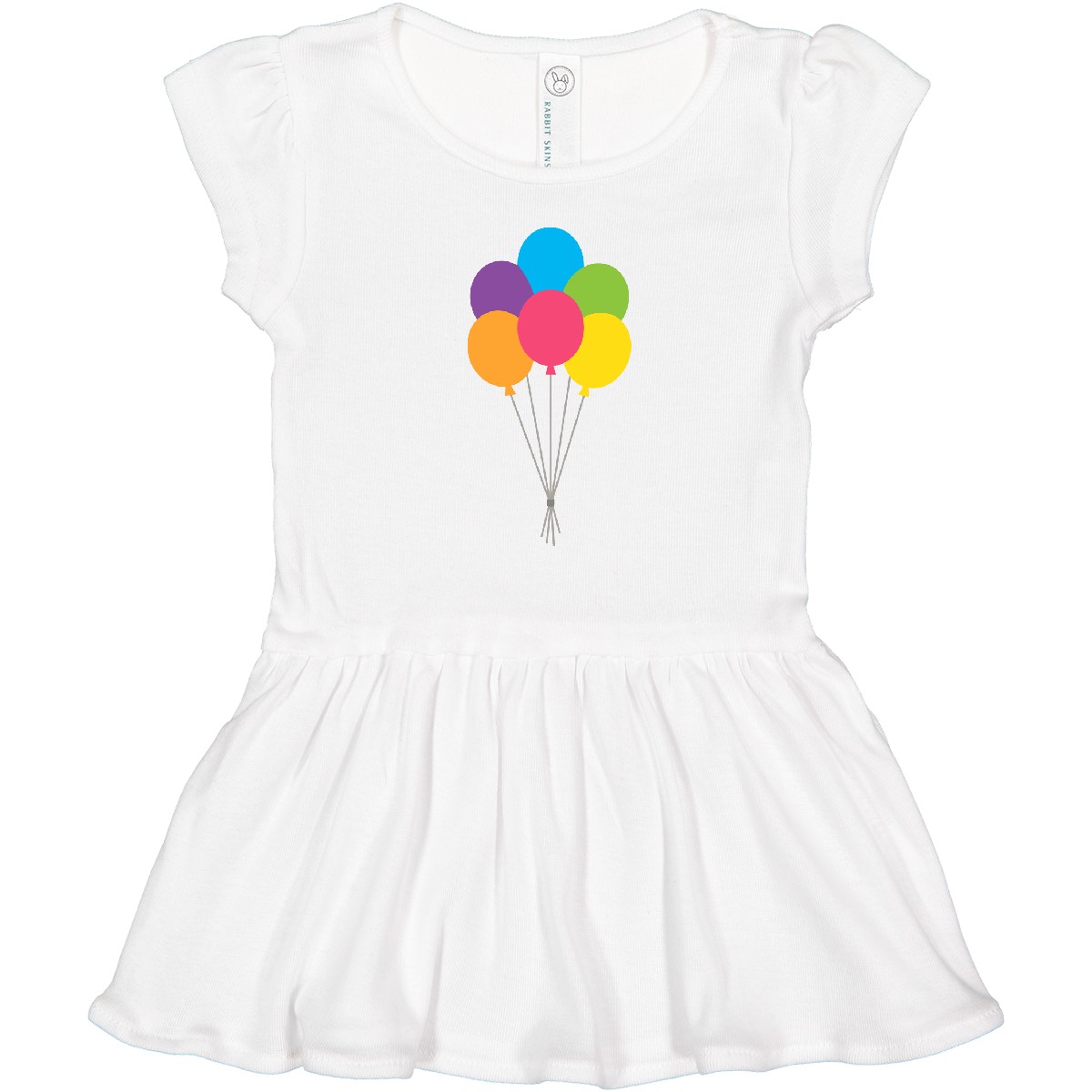 Inktastic Rainbow Balloons Toddler Dress Queer Party Lgbt Girls - Picture 4 of 6