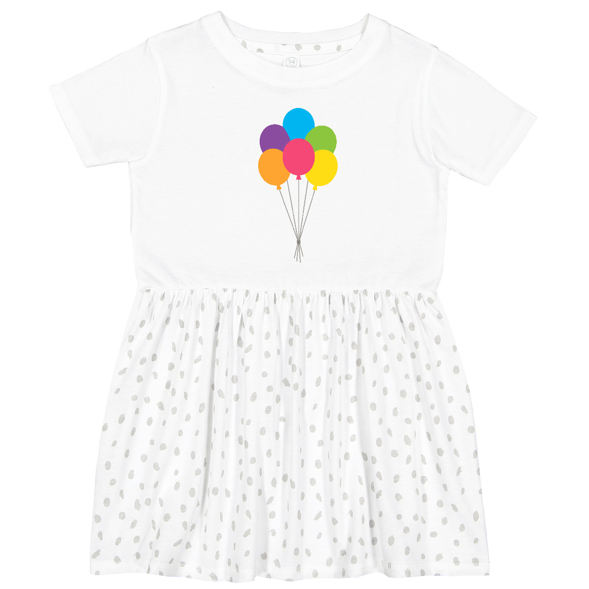 Inktastic Rainbow Balloons Toddler Dress Queer Party Lgbt Girls - Picture 5 of 6