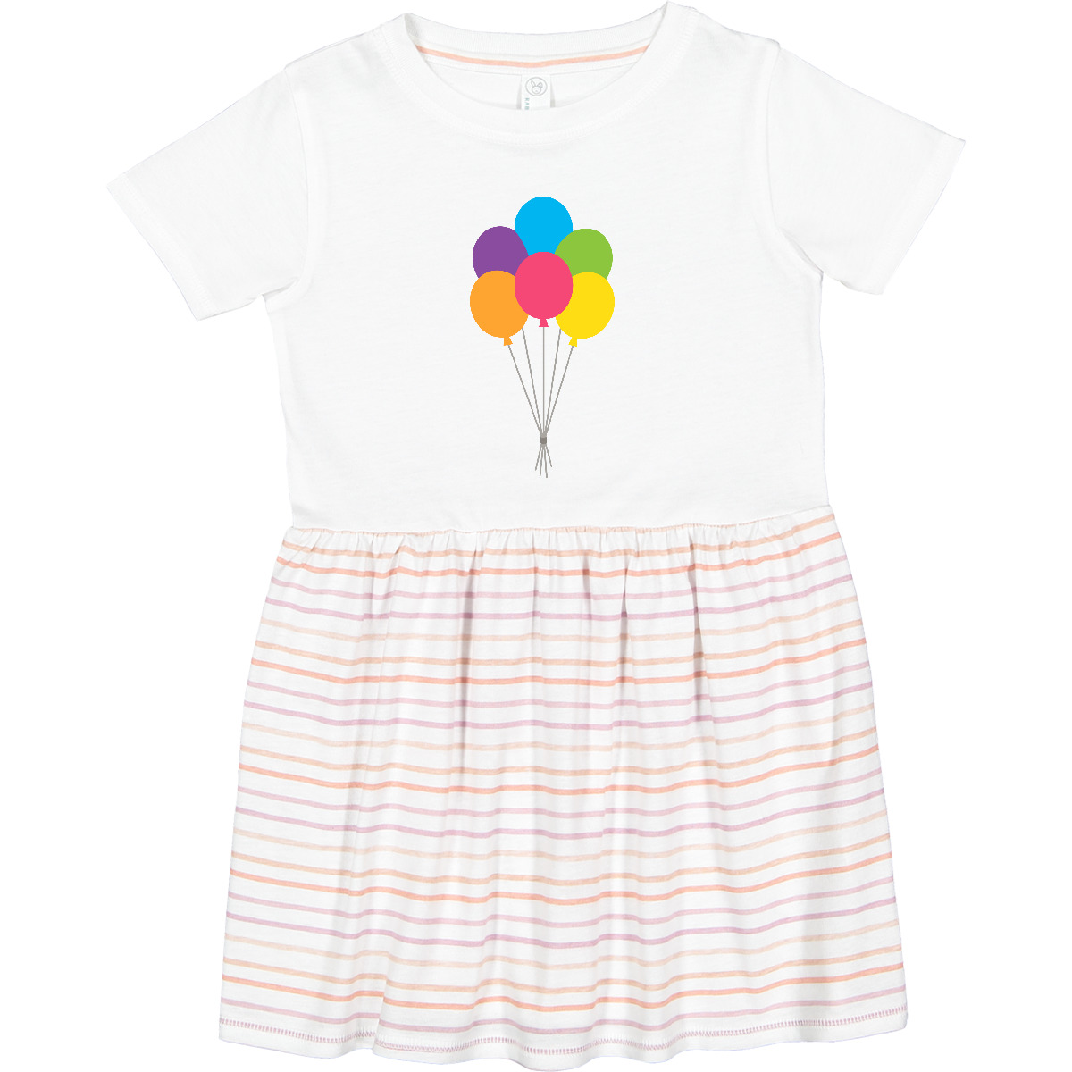 Inktastic Rainbow Balloons Toddler Dress Queer Party Lgbt Girls - Picture 6 of 6