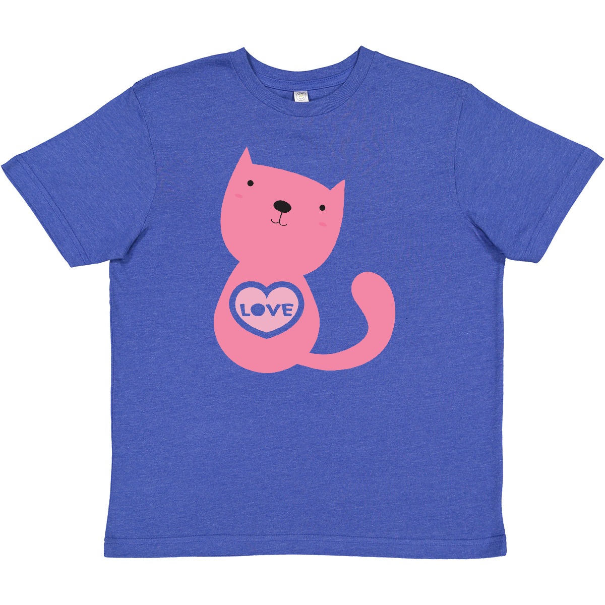 Inktastic Love Cat 2 Youth T-Shirt Pink Kitty Heart Valentine Tee Kids Children - Picture 6 of 7