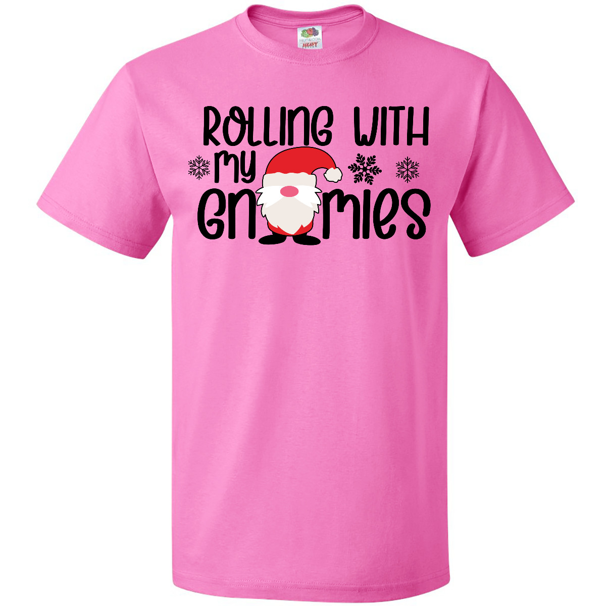 Inktastic Rolling With My Gnomies Cute Christmas Gnome In Hat T-Shirt Kids Lover - Picture 2 of 9