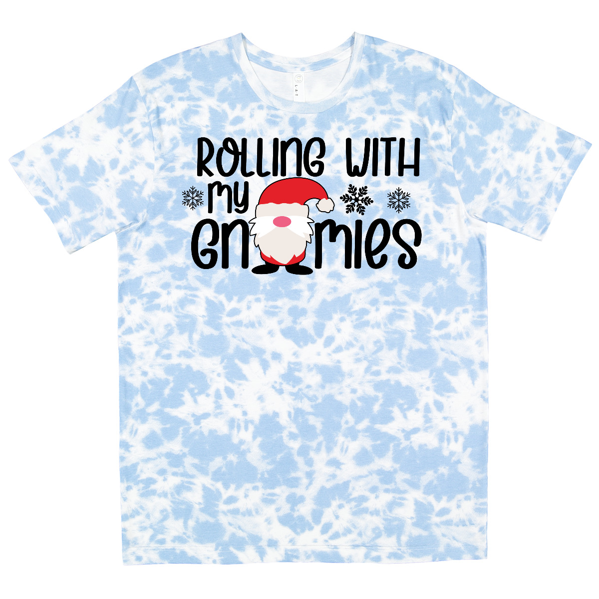 Inktastic Rolling With My Gnomies Cute Christmas Gnome In Hat T-Shirt Kids Lover - Picture 8 of 9