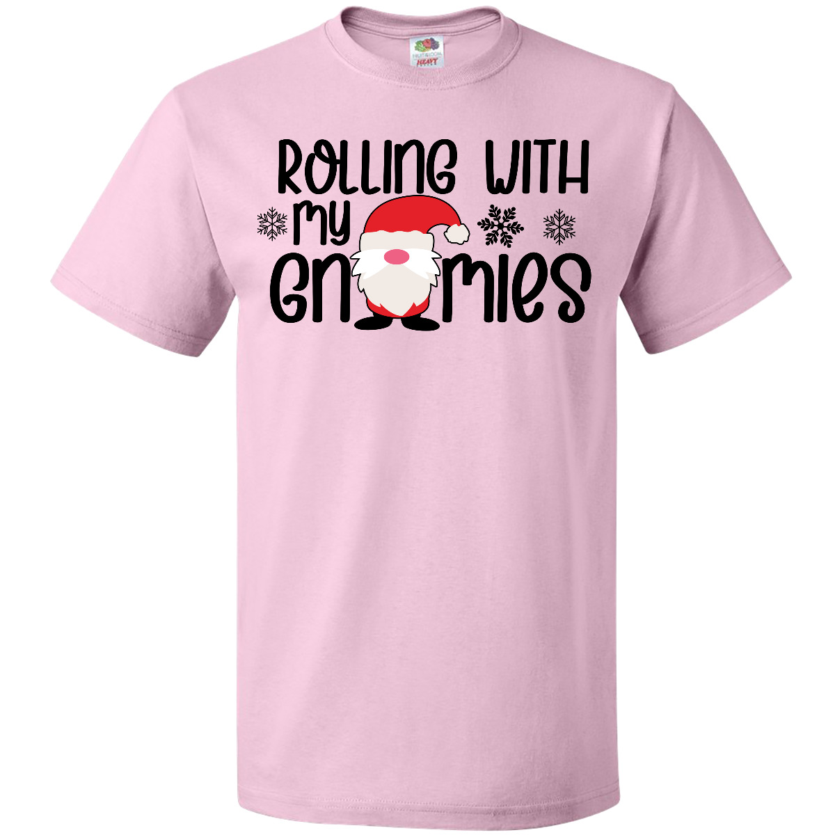 Inktastic Rolling With My Gnomies Cute Christmas Gnome In Hat T-Shirt Kids Lover - Picture 6 of 9