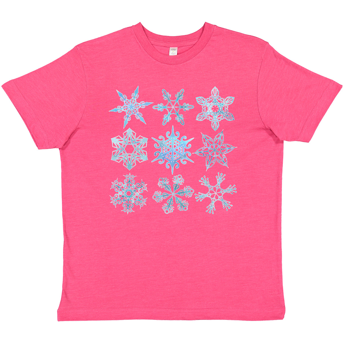 Inktastic Winter Snowflakes Youth T-Shirt Snow Different Snowing Pretty Holiday - Picture 9 of 10