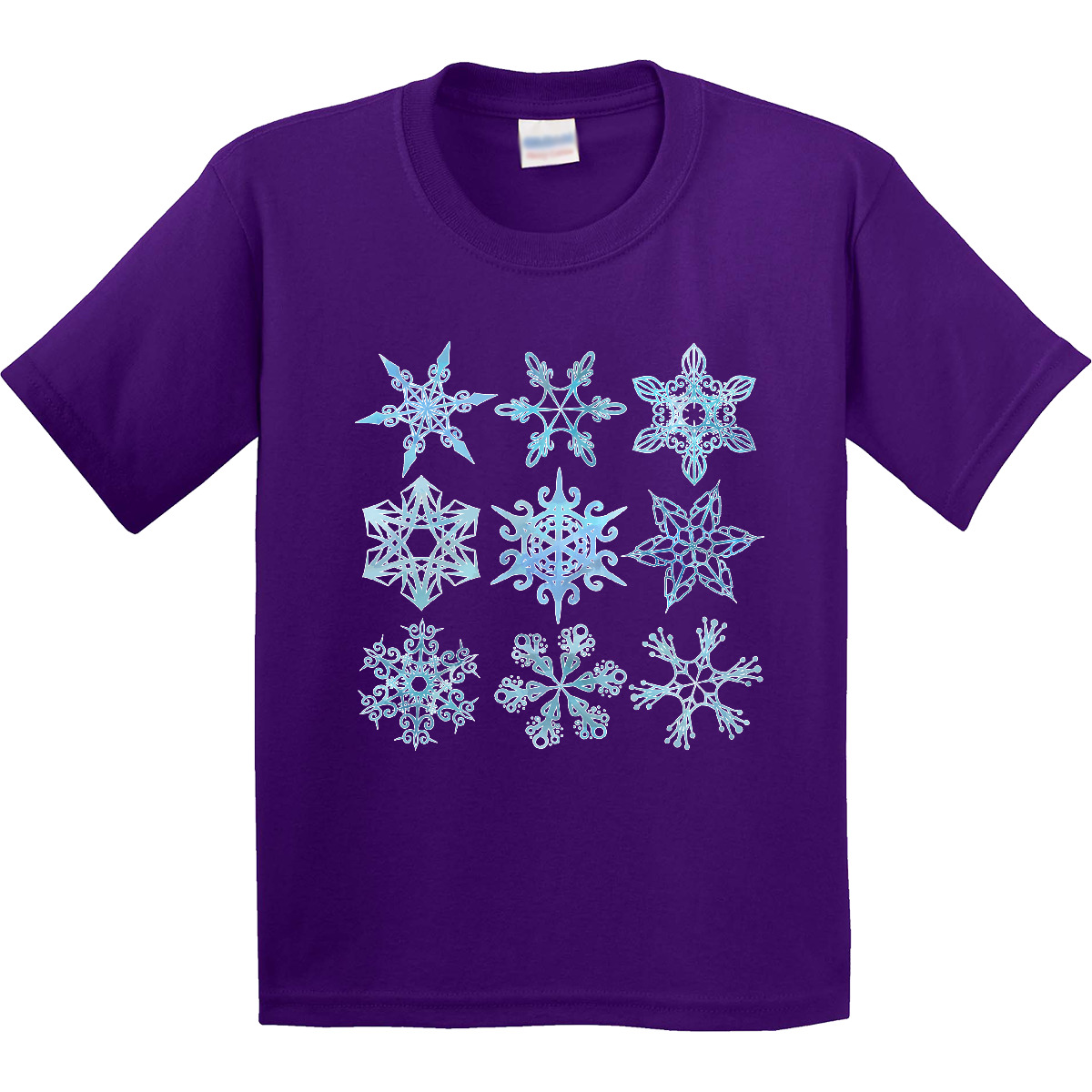 Inktastic Winter Snowflakes Youth T-Shirt Snow Different Snowing Pretty Holiday - Picture 7 of 10