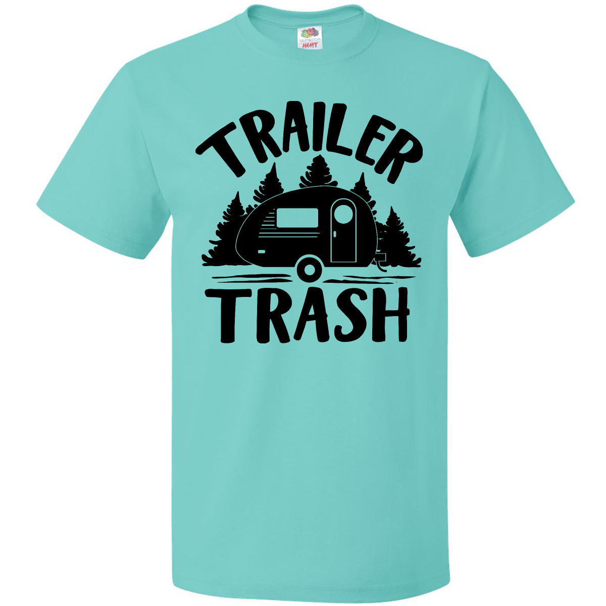 Inktastic Trailer Basura-Campar Humor Camiseta Broma Cámper Favorito Exterior - Imagen 8 de 9