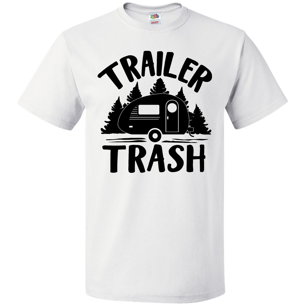 Inktastic Trailer Basura-Campar Humor Camiseta Broma Cámper Favorito Exterior - Imagen 9 de 9
