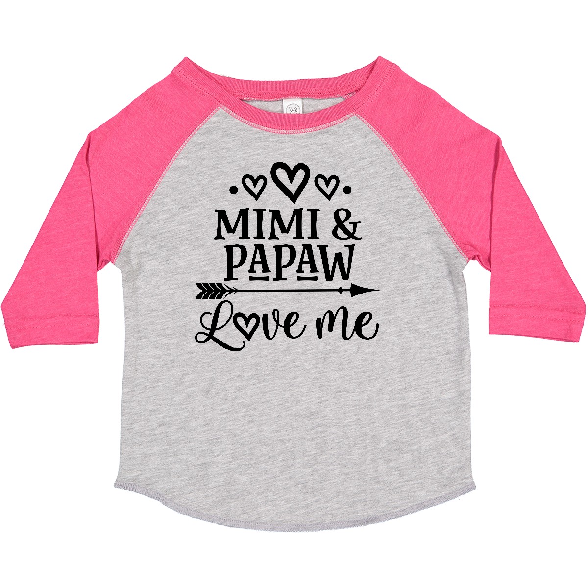 Inktastic Mimi And Papaw Love Me Toddler T-Shirt Grandkids Grandchild Clothes