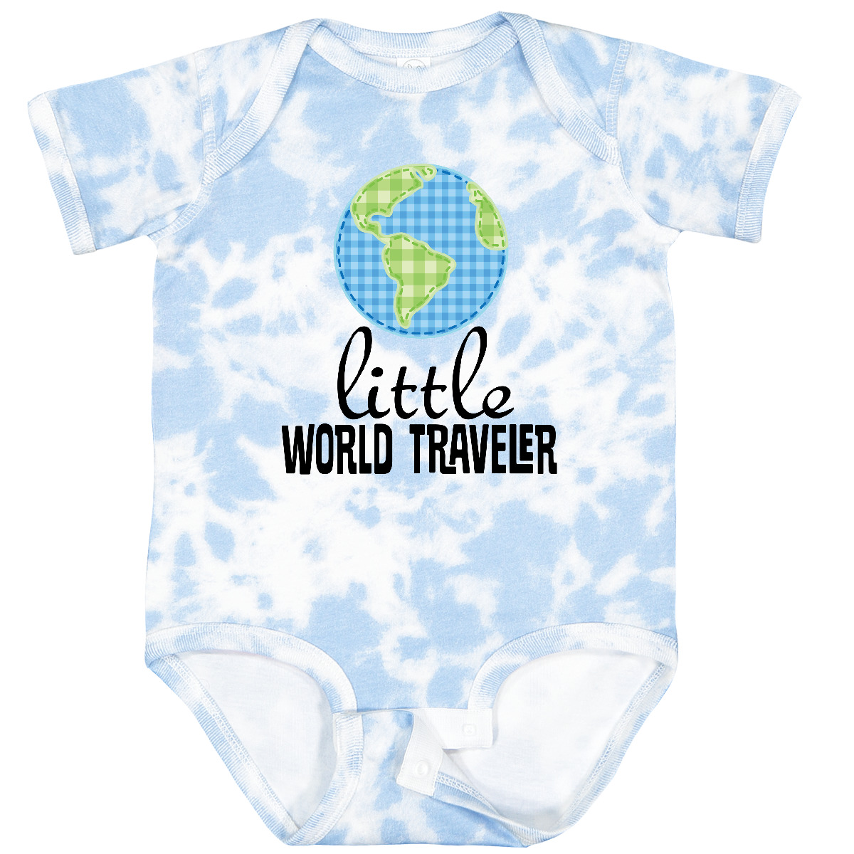 Inktastic Little World Traveler Baby Bodysuit Travel Traveling Trip Summer Hws - Bild 11 von 13