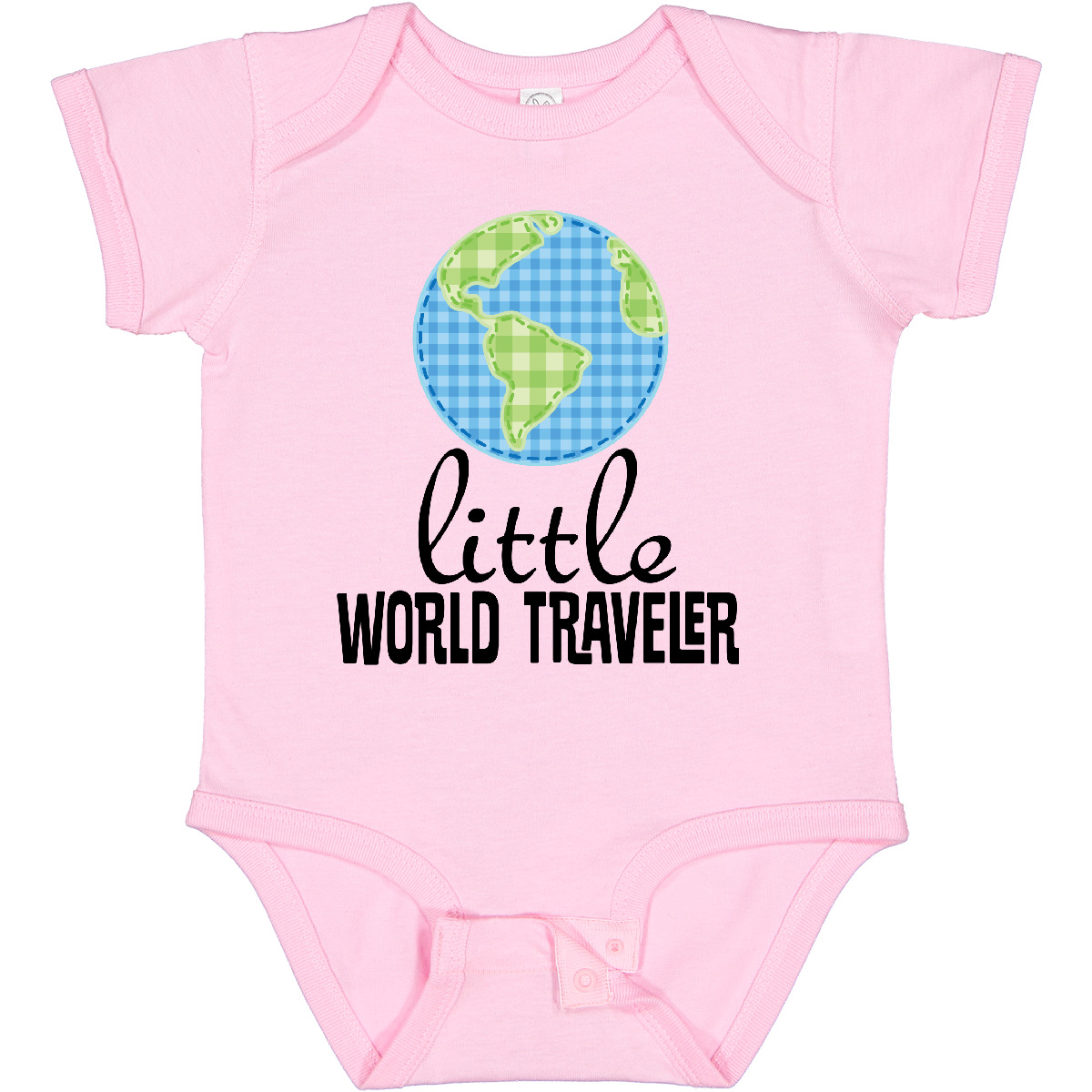 Inktastic Little World Traveler Baby Bodysuit Travel Traveling Trip Summer Hws - Bild 9 von 13