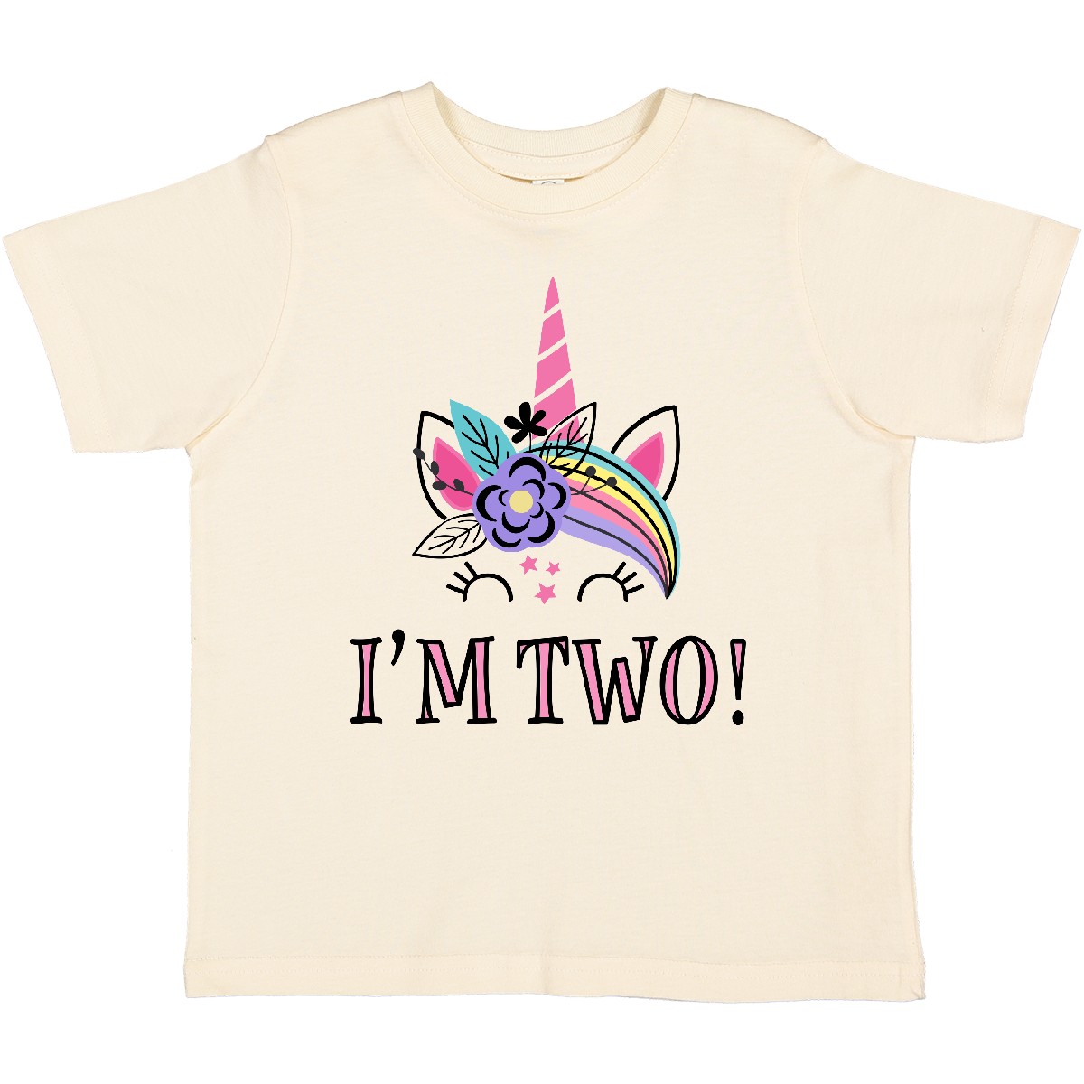 Inktastic 2nd Birthday Unicorn 2 Year Old Girl Outfit Toddler T-Shirt Childs Im - Picture 8 of 10