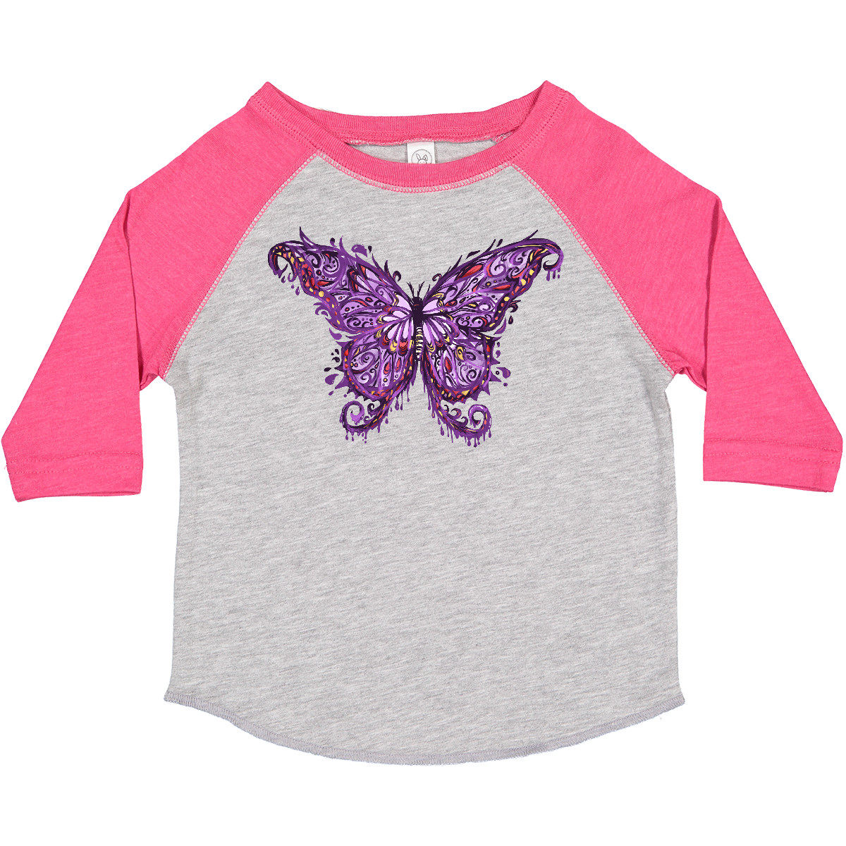 Inktastic lila Tinte Schmetterling Kleinkind T-Shirt Goth Grunge künstlerisch Emo Punk Kunst - Bild 4 von 11