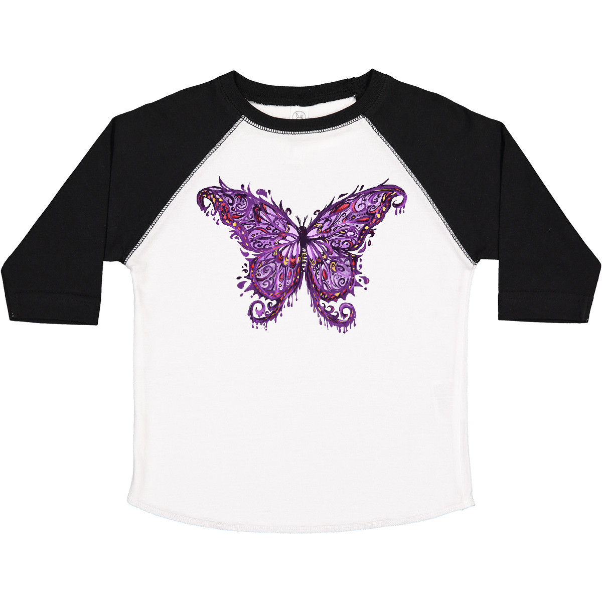 Inktastic lila Tinte Schmetterling Kleinkind T-Shirt Goth Grunge künstlerisch Emo Punk Kunst - Bild 11 von 11