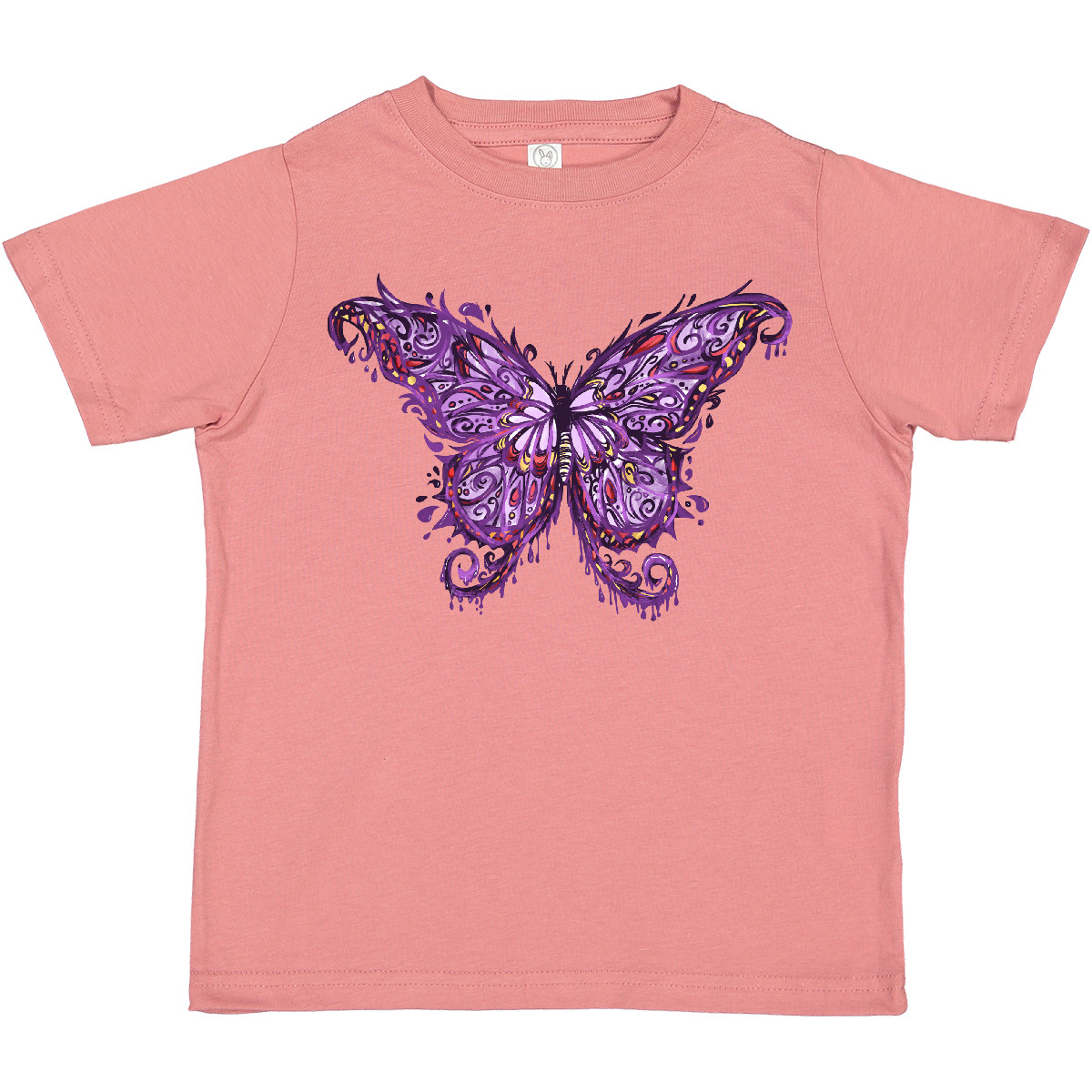 Inktastic lila Tinte Schmetterling Kleinkind T-Shirt Goth Grunge künstlerisch Emo Punk Kunst - Bild 7 von 11