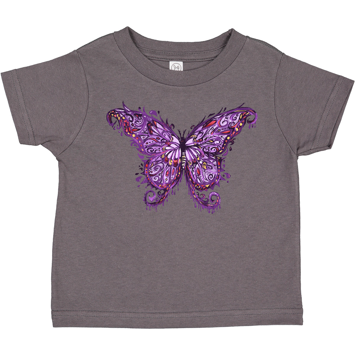 Inktastic lila Tinte Schmetterling Kleinkind T-Shirt Goth Grunge künstlerisch Emo Punk Kunst - Bild 2 von 11