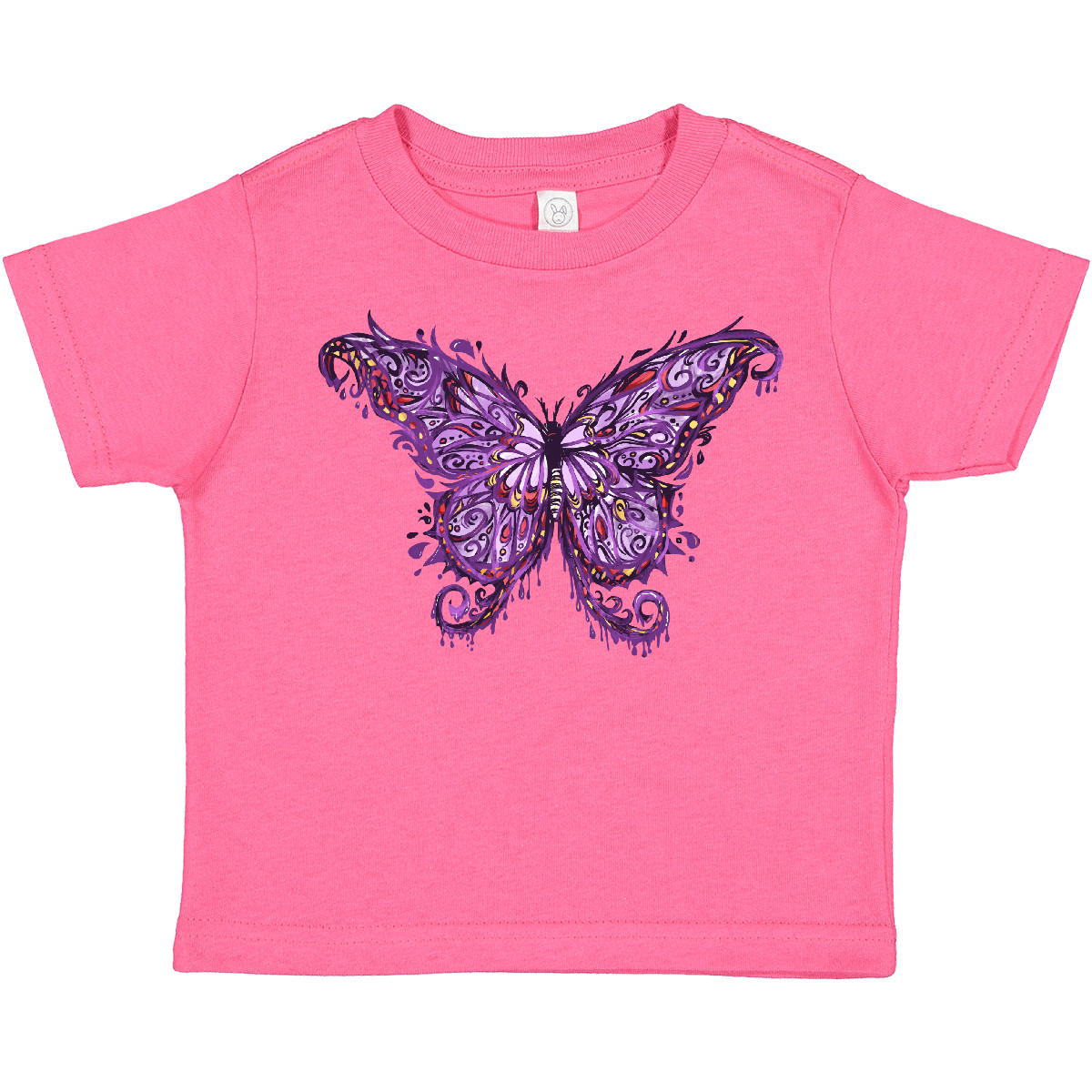 Inktastic lila Tinte Schmetterling Kleinkind T-Shirt Goth Grunge künstlerisch Emo Punk Kunst - Bild 5 von 11