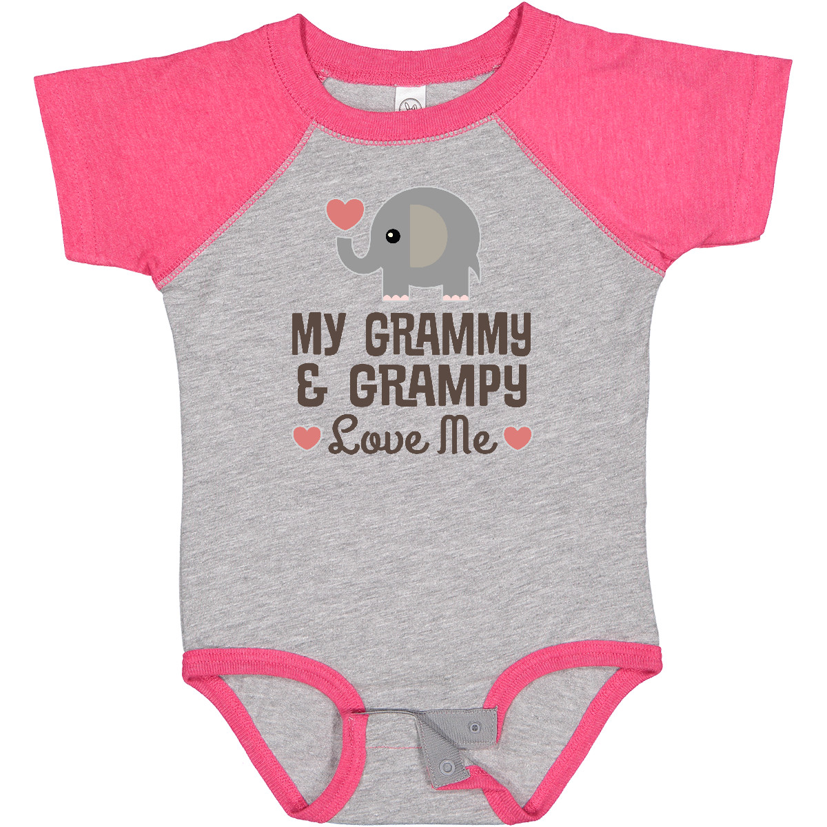 Grammys 25 Inktastic My Grammy And Grampy Love Me With Hearts Boys Or Girls Toddler T-Shirt Grammy Shirt