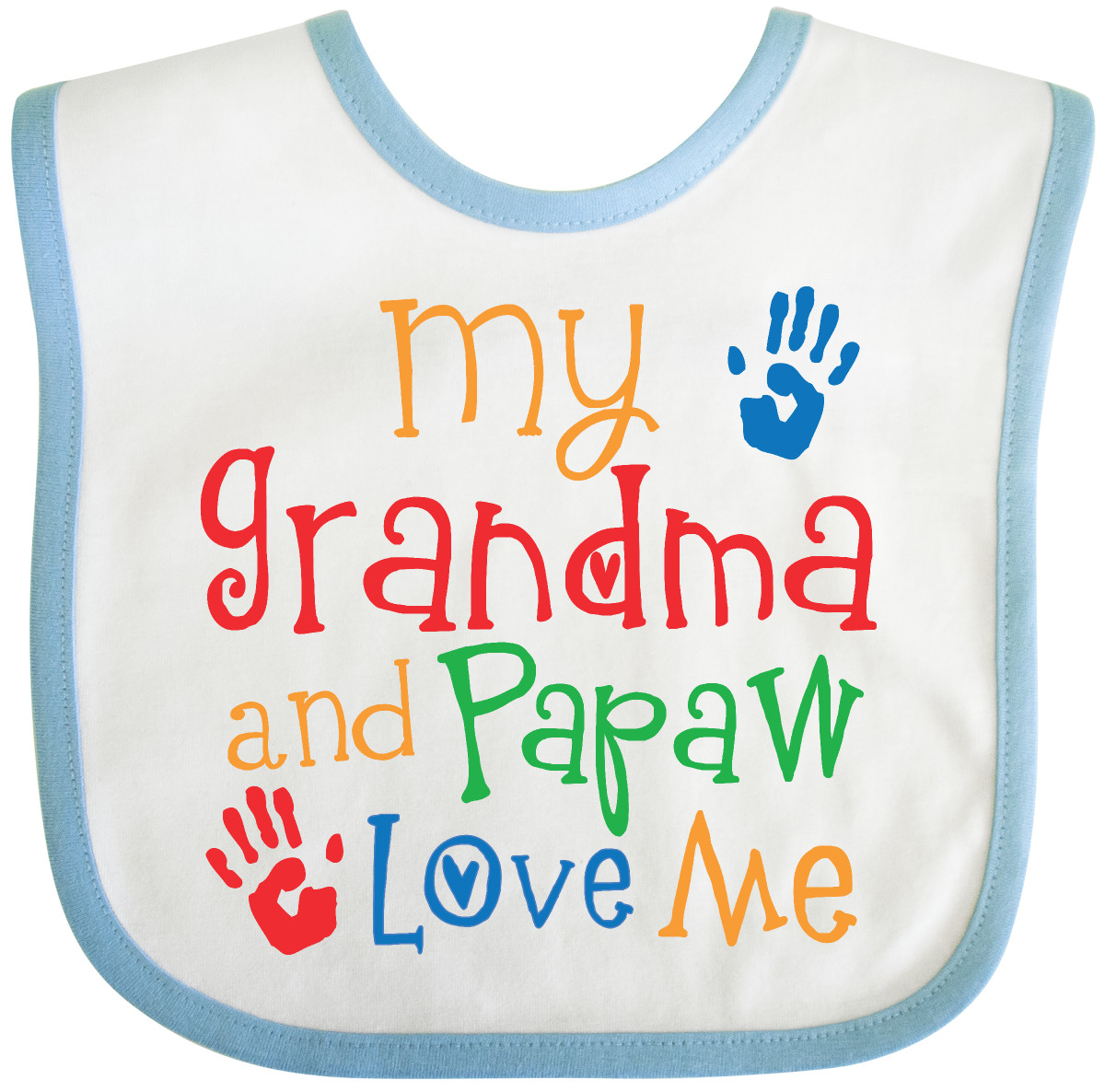 Inktastic I Love My Grandpa In Black Chalk Heart Boys Or Girls Baby Bib - Foto 6