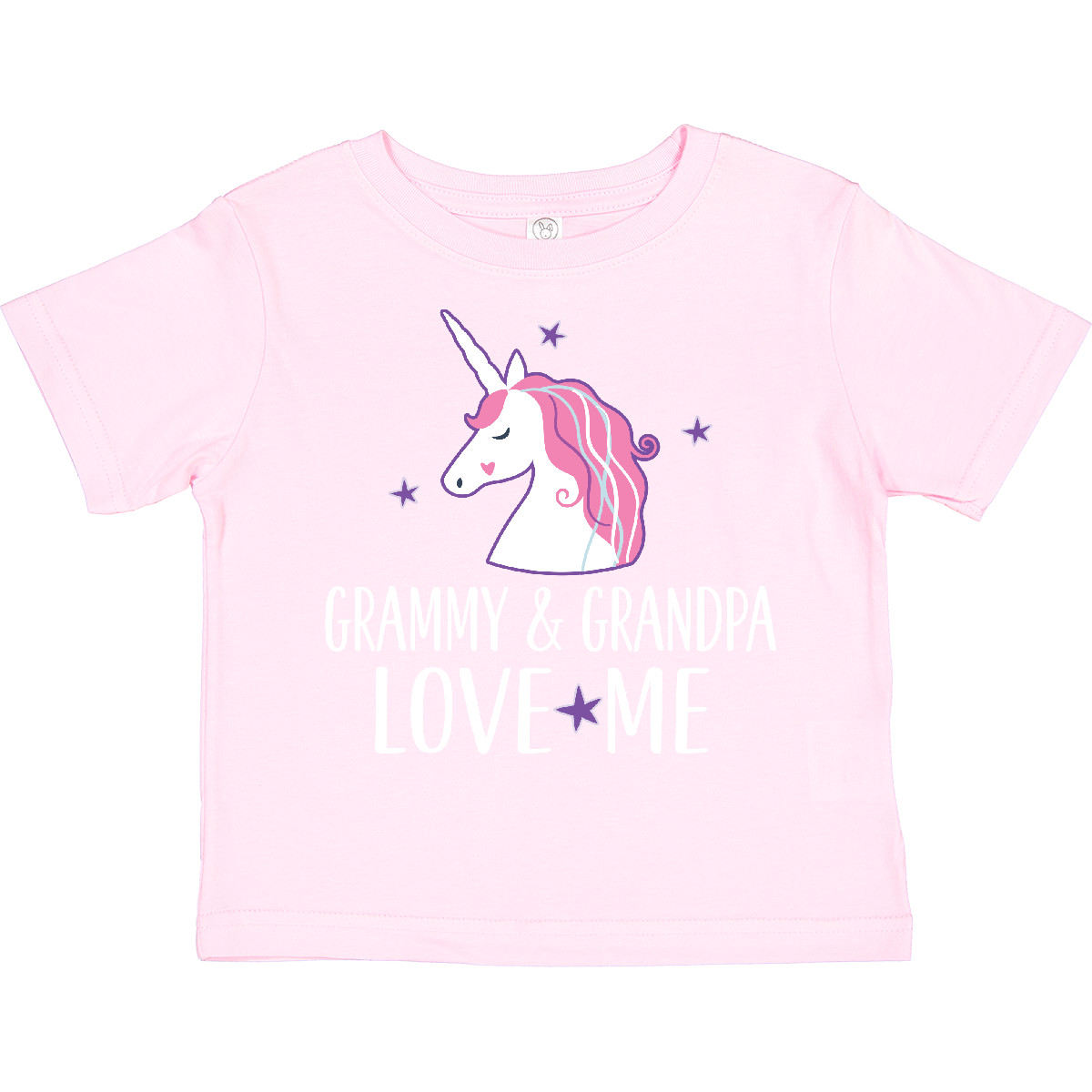 Inktastic Grammy And Grandpa Love Me Girl Unicorn Outfit Toddler T-Shirt Clothes - Picture 6 of 7