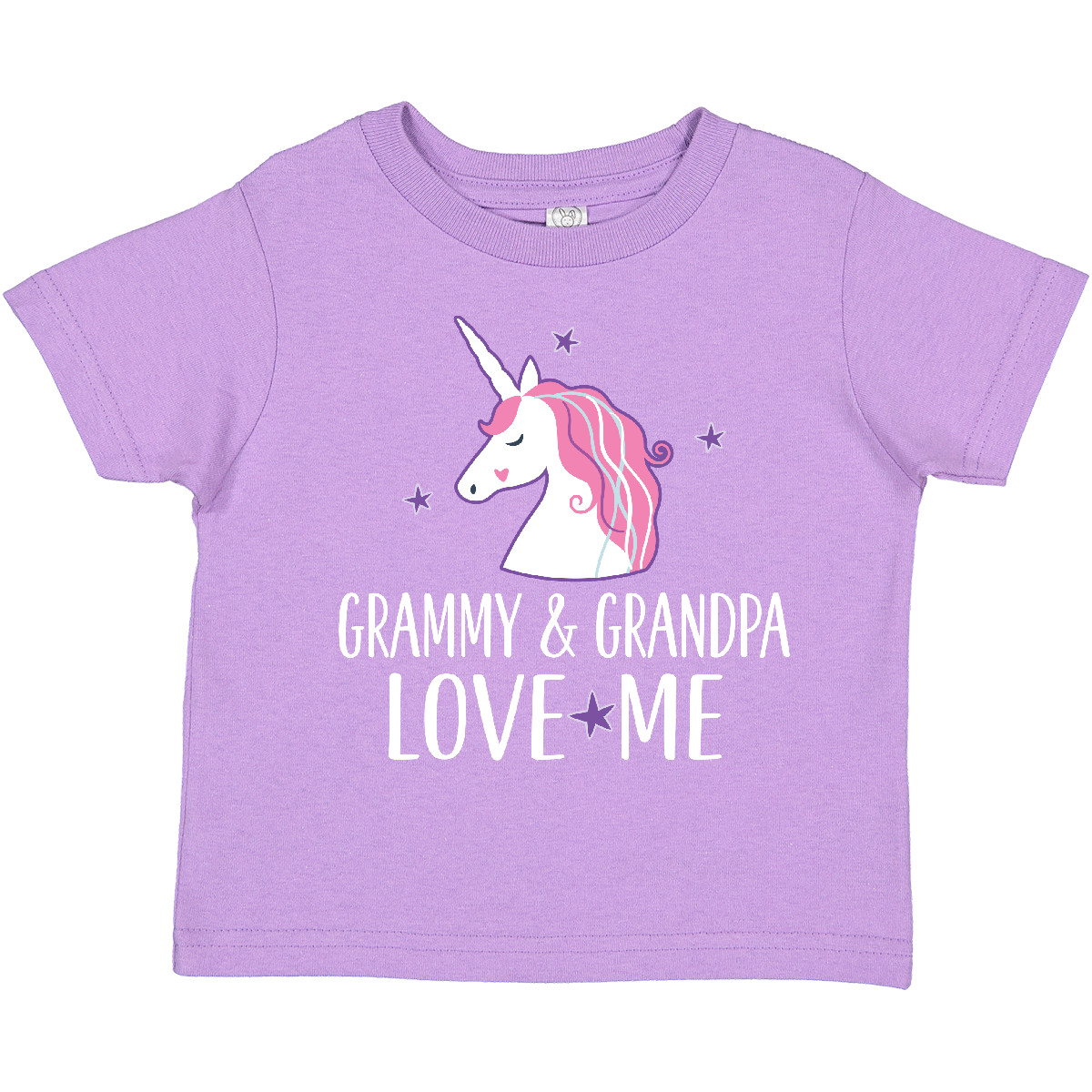 Inktastic Grammy And Grandpa Love Me Girl Unicorn Outfit Toddler T-Shirt Clothes - Picture 5 of 7