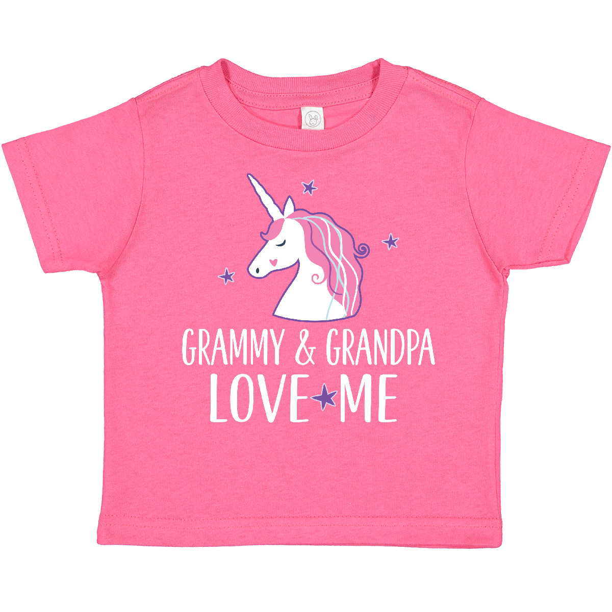Inktastic Grammy And Grandpa Love Me Girl Unicorn Outfit Toddler T-Shirt Clothes - Picture 4 of 7