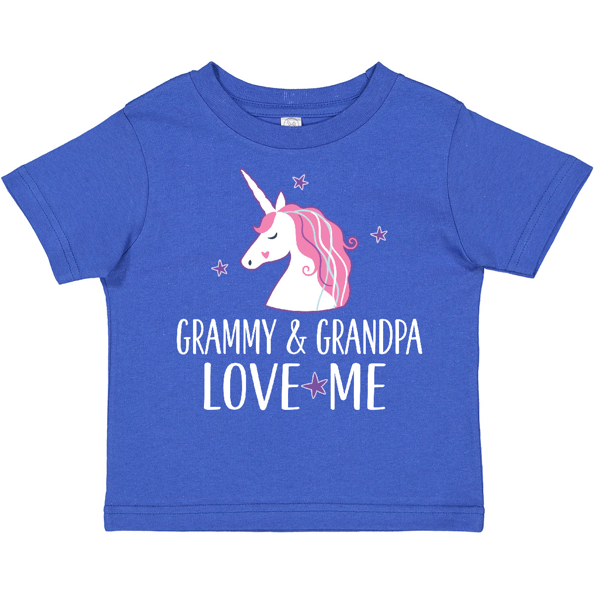 Inktastic Grammy And Grandpa Love Me Girl Unicorn Outfit Toddler T-Shirt Clothes - Picture 7 of 7