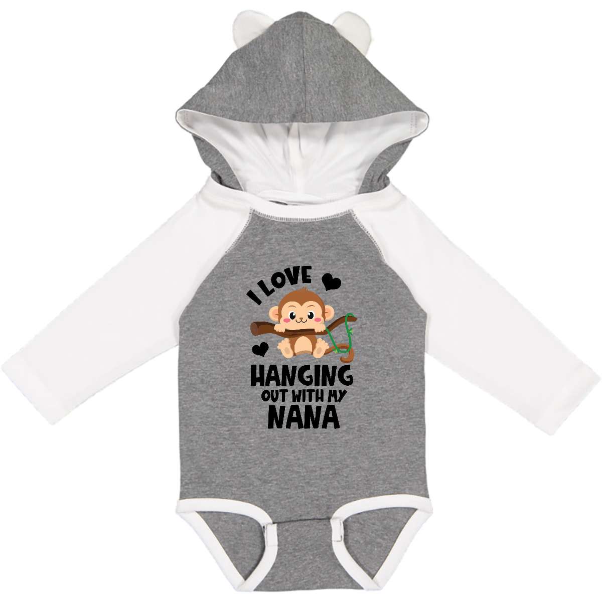 Inktastic Monkey I Love Hanging Out With My Nana Long Sleeve