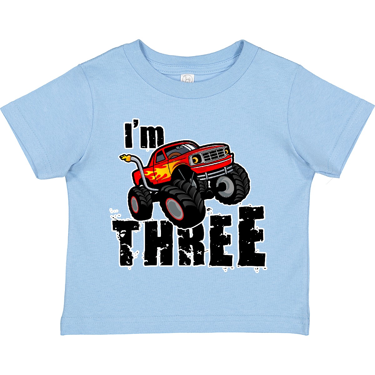 Inktastic Monster Truck 3rd Birthday Toddler T-Shirt Three 3 Child Preschooler - Picture 6 of 12