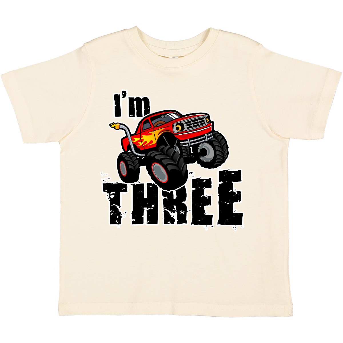 Inktastic Monster Truck 3rd Birthday Toddler T-Shirt Three 3 Child Preschooler - Picture 7 of 12