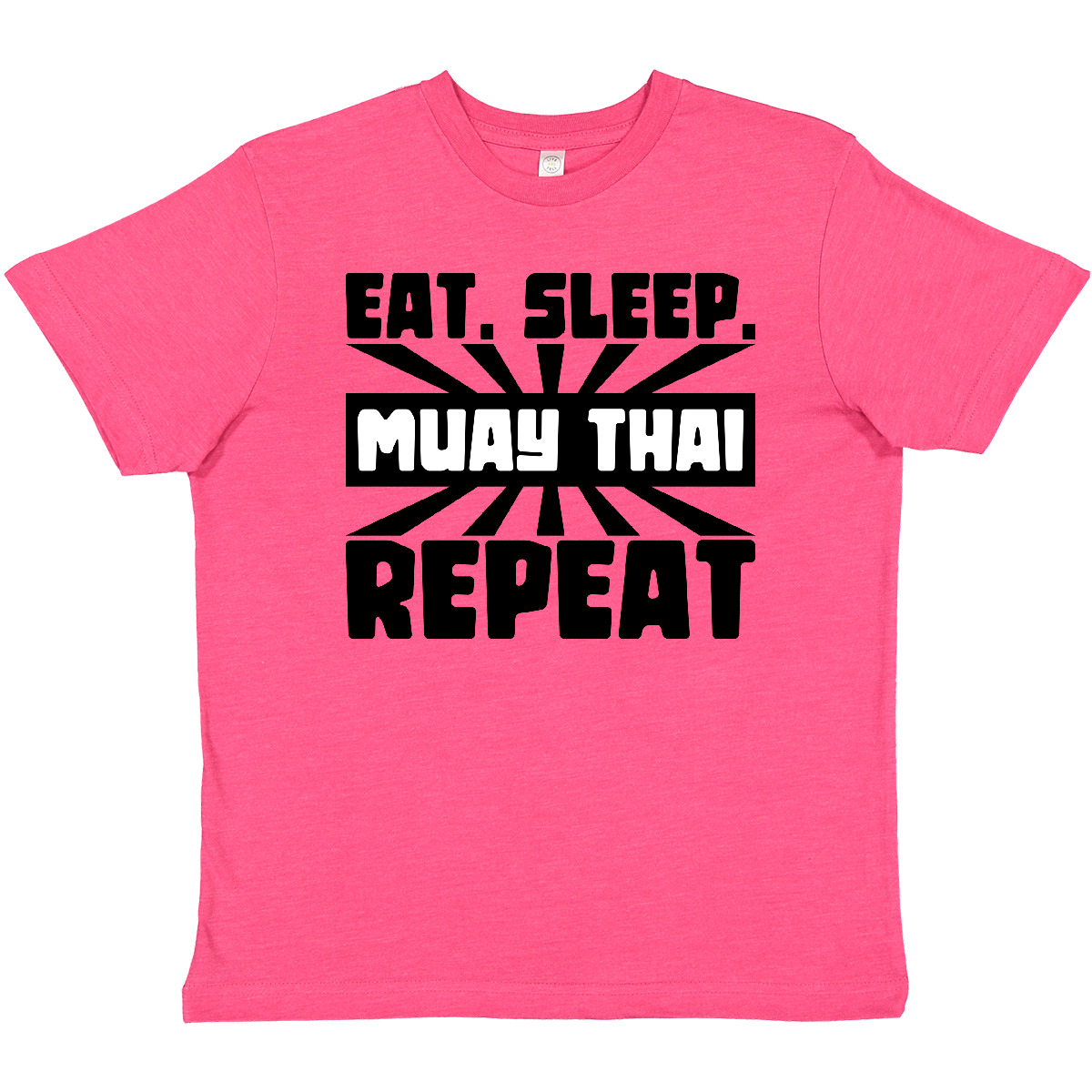 Inktastic Eat, Sleep, Muay Thai, Repeat Youth T-Shirt Sports Martial Arts Train - Picture 5 of 7