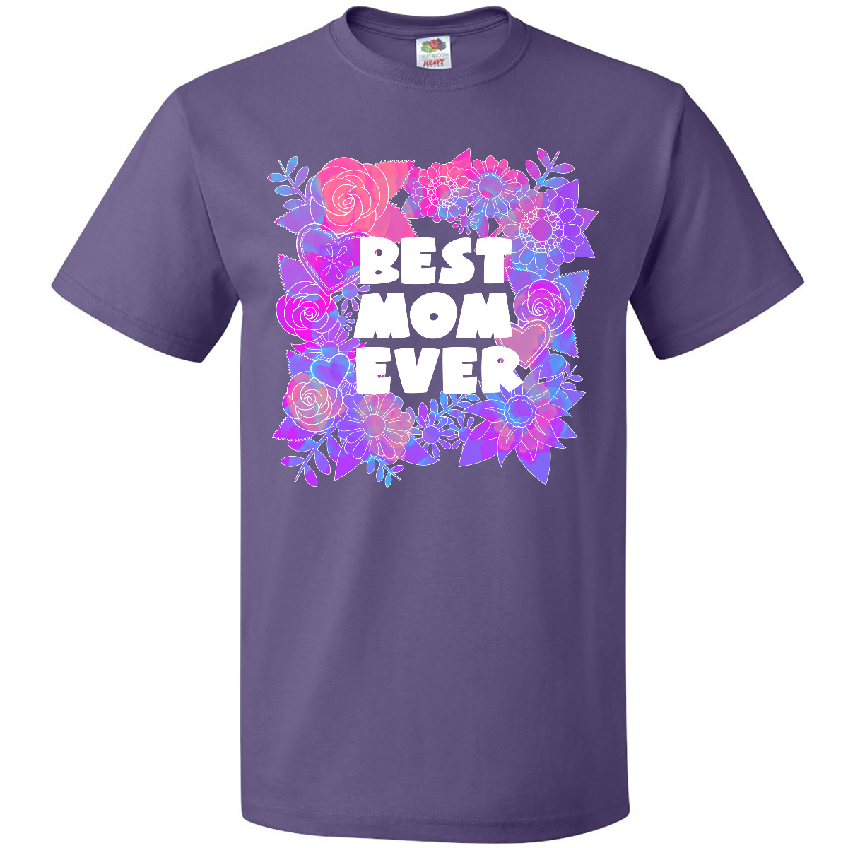 Inktastic Best Mom Ever- Flower Bouquet T-Shirt Mothers Day Mother Mama For New - Picture 4 of 5