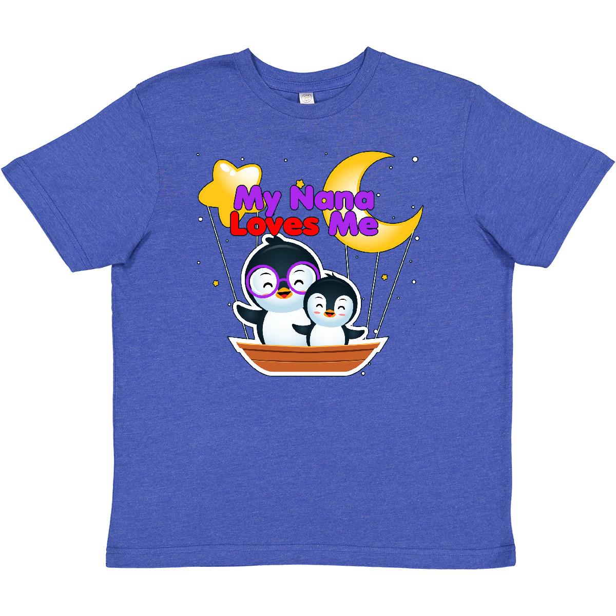 Inktastic My Nana Loves Me Penguin Youth T-Shirt Penguins Cute Tee Kids Children - Picture 11 of 11