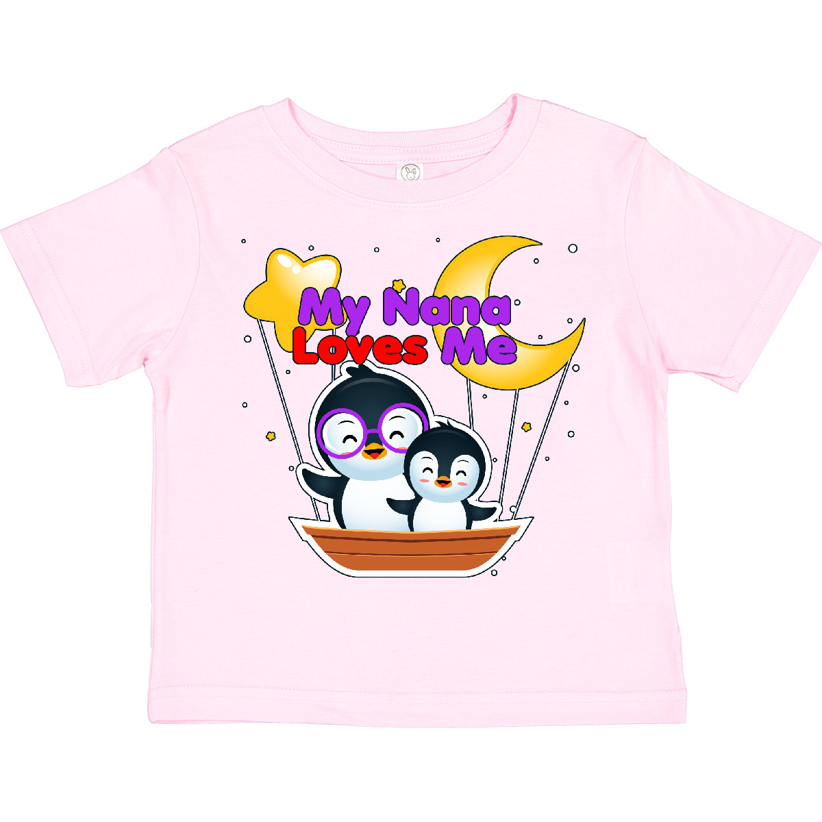 Inktastic My Nana Loves Me Penguin Toddler T-Shirt Penguins Cute Child Kid - Picture 8 of 9