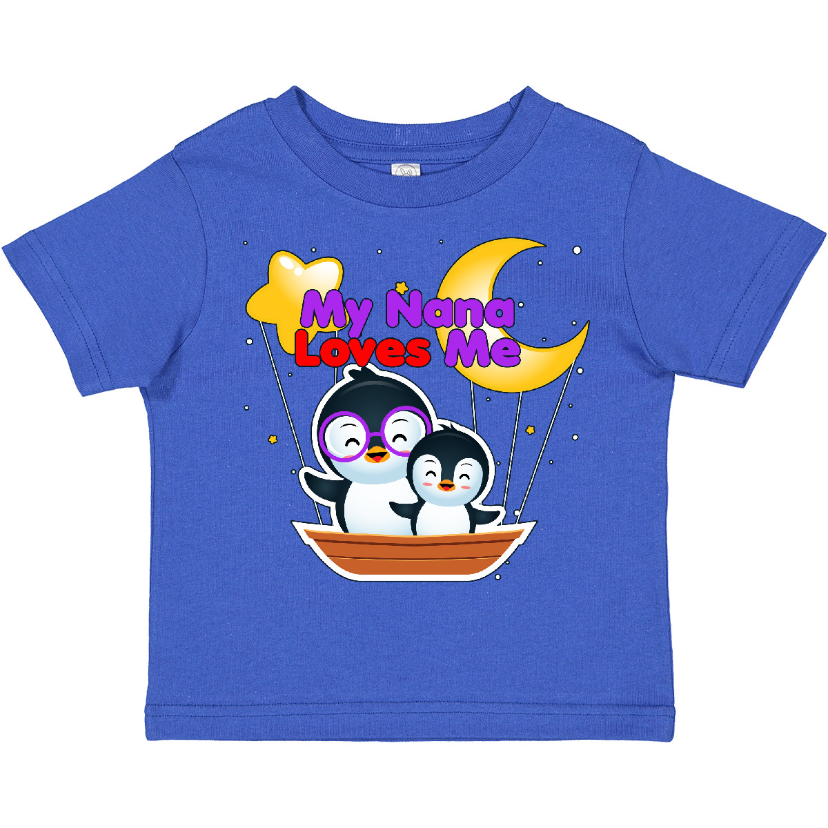 Inktastic My Nana Loves Me Penguin Toddler T-Shirt Penguins Cute Child Kid - Picture 9 of 9
