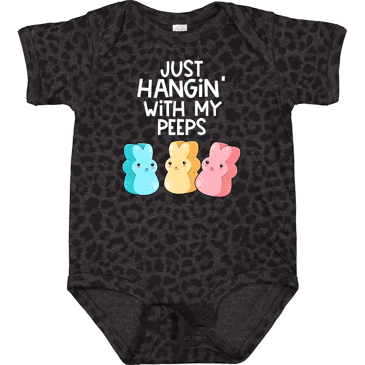 Inktastic Easter Hangin' With My Peeps! Baby Bodysuit Kids Cute Funny Bunny - Picture 4 of 29