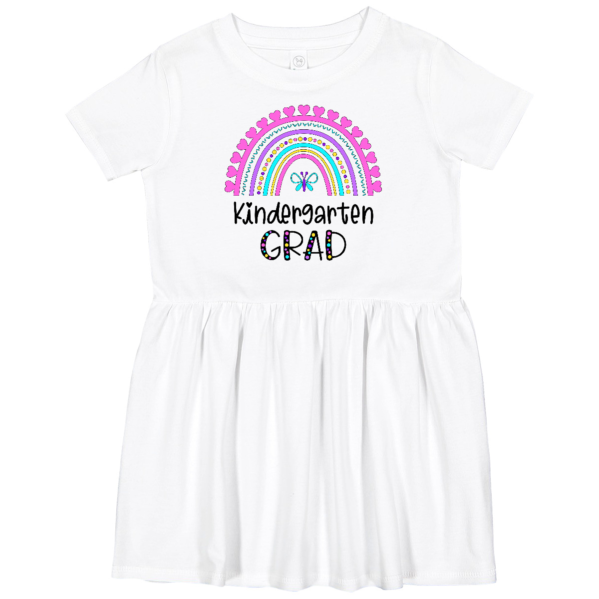 Inktastic Kindergarten Grad- Graduation Rainbow Toddler Dress School Kids  Hearts | eBay