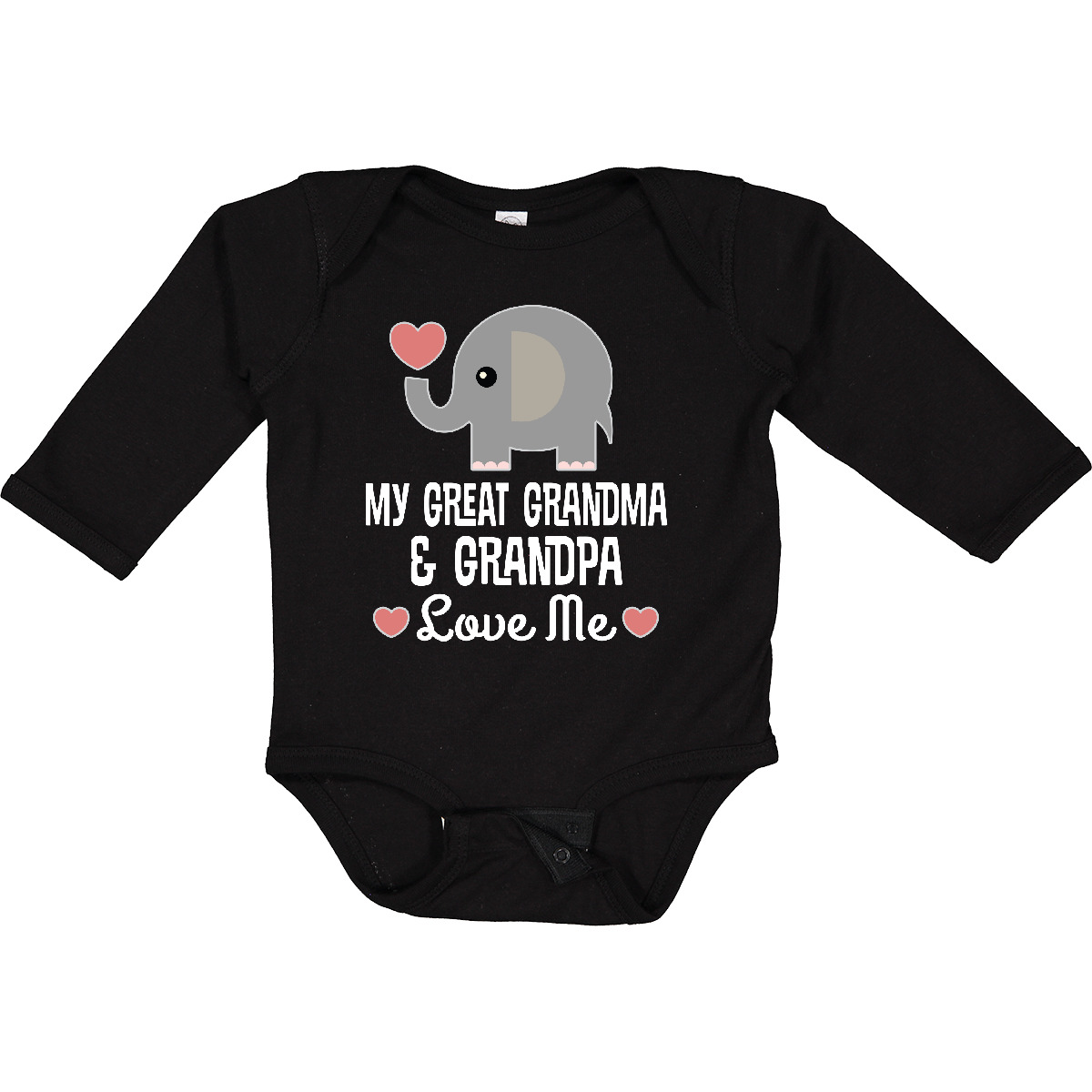 Inktastic My Great Grandma And Great Grandpa Love Me Long Sleeve Creeper Childs - Bild 2 von 8
