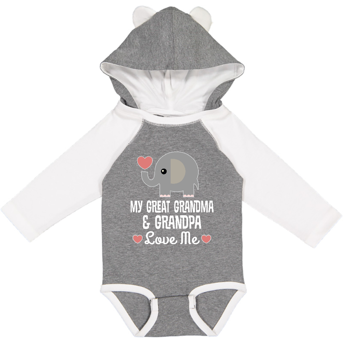 Inktastic My Great Grandma And Great Grandpa Love Me Long Sleeve Creeper Childs - Bild 3 von 8