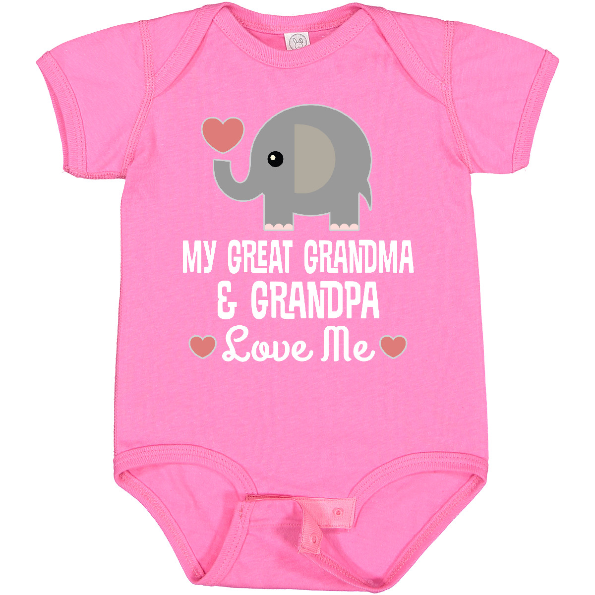 Inktastic My Great Grandma And Great Grandpa Love Me Baby Bodysuit