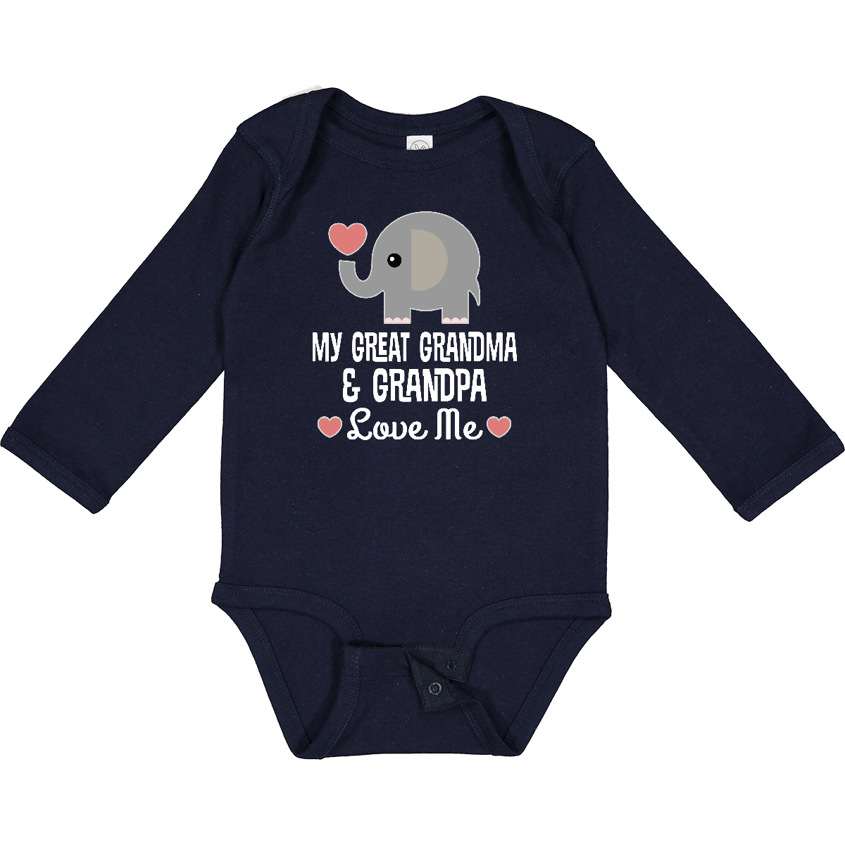 Inktastic My Great Grandma And Great Grandpa Love Me Long Sleeve Creeper Childs - Bild 6 von 8