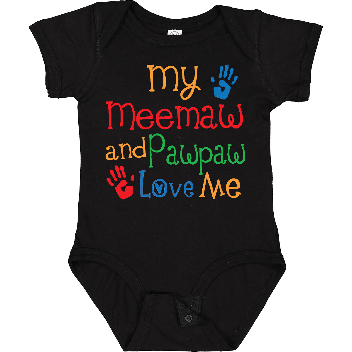⑤セレクト Inktastic My Meemaw And Pawpaw Love Me Baby Bodysuit From Childs