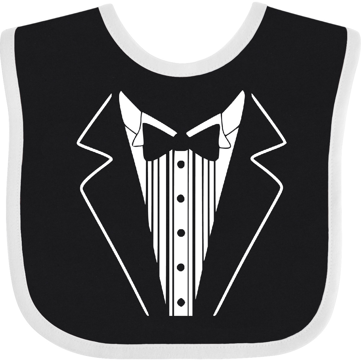 Inktastic Tuxedo Baby Bib Tux T-shirt Formal Groom Wedding Groomsmen Getting