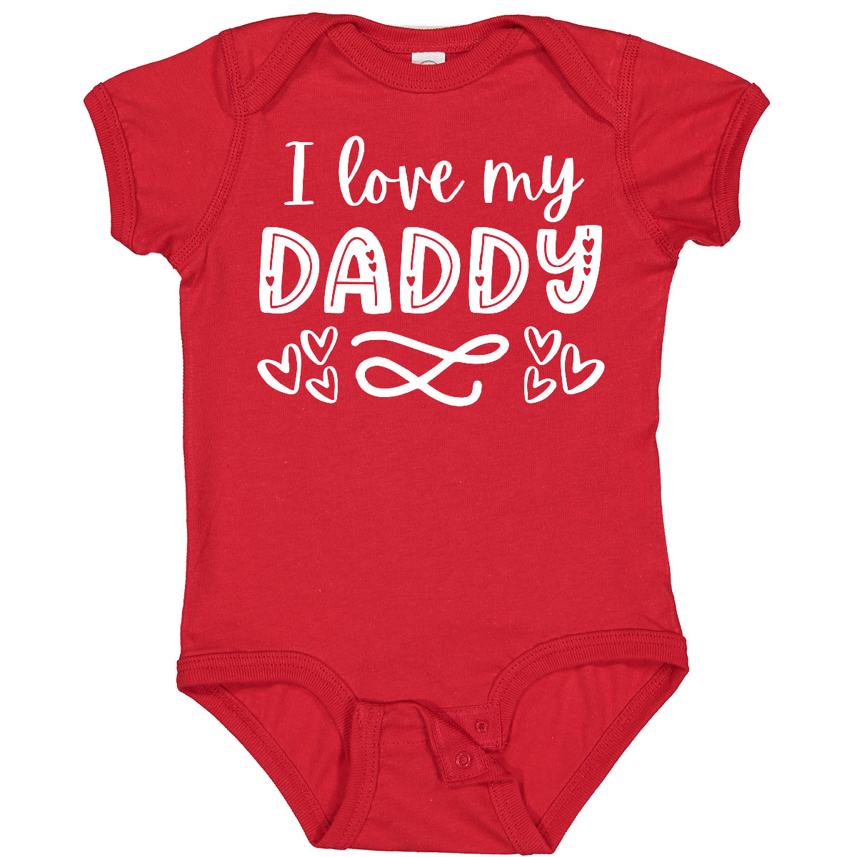 Inktastic I Love My Daddy With Hearts Baby Bodysuit Fathers Day Kids Father Jc - Picture 12 of 12